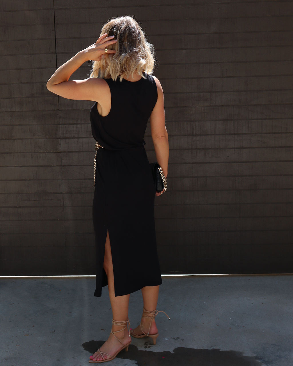 Dede Side Slit Midi Dress-Vogue Logic