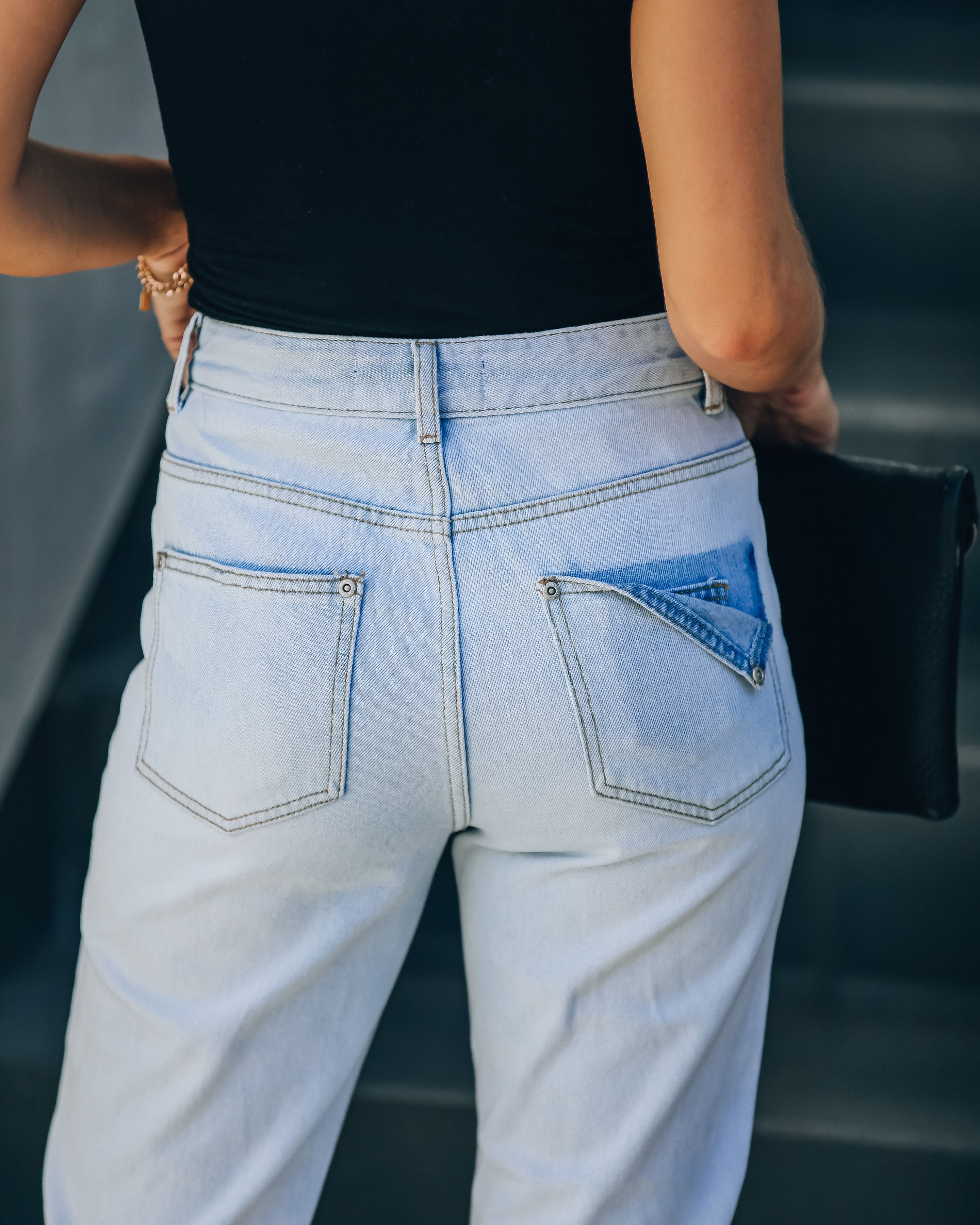 Mila High Rise Distressed Denim-Vogue Logic