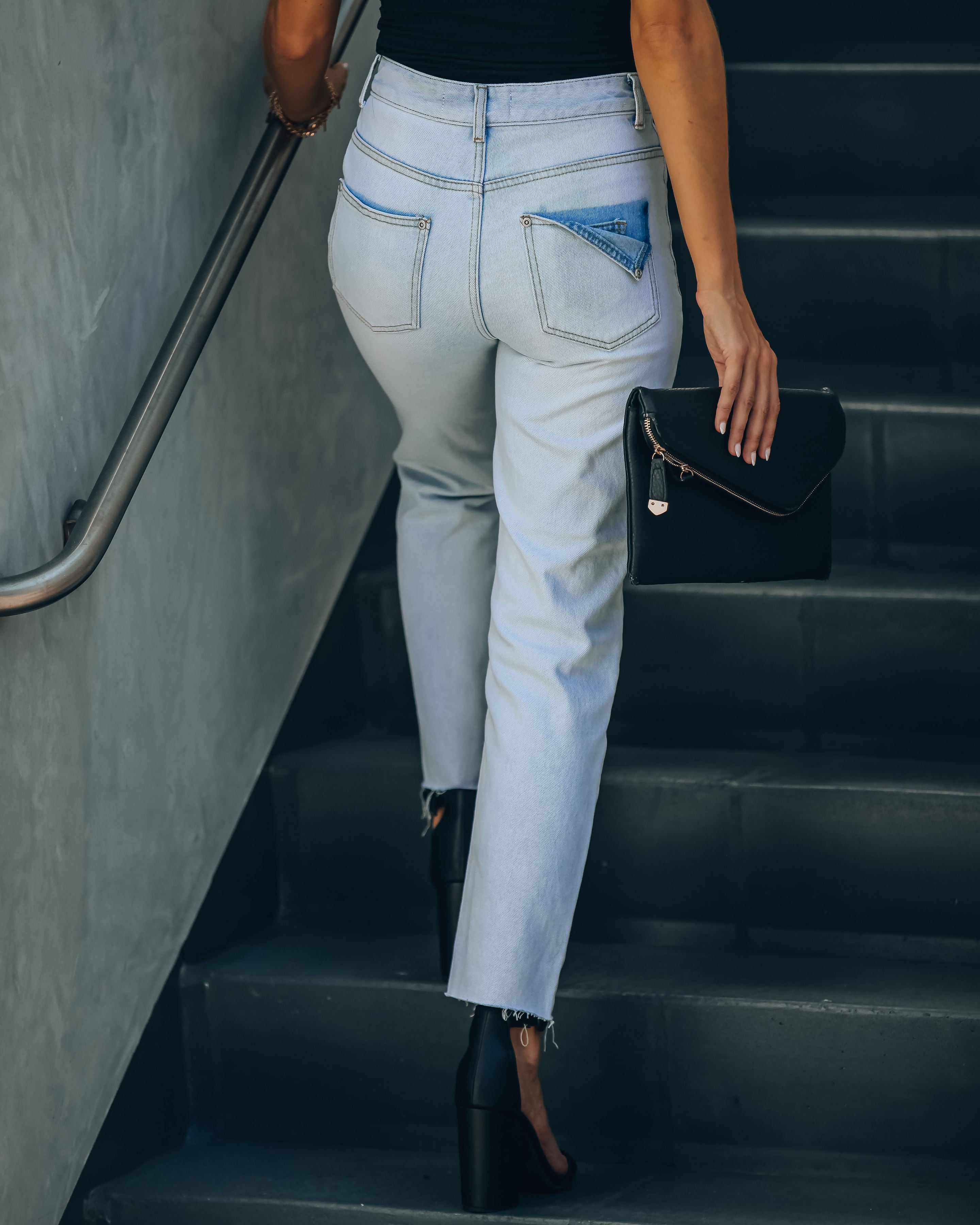 Mila High Rise Distressed Denim-Vogue Logic