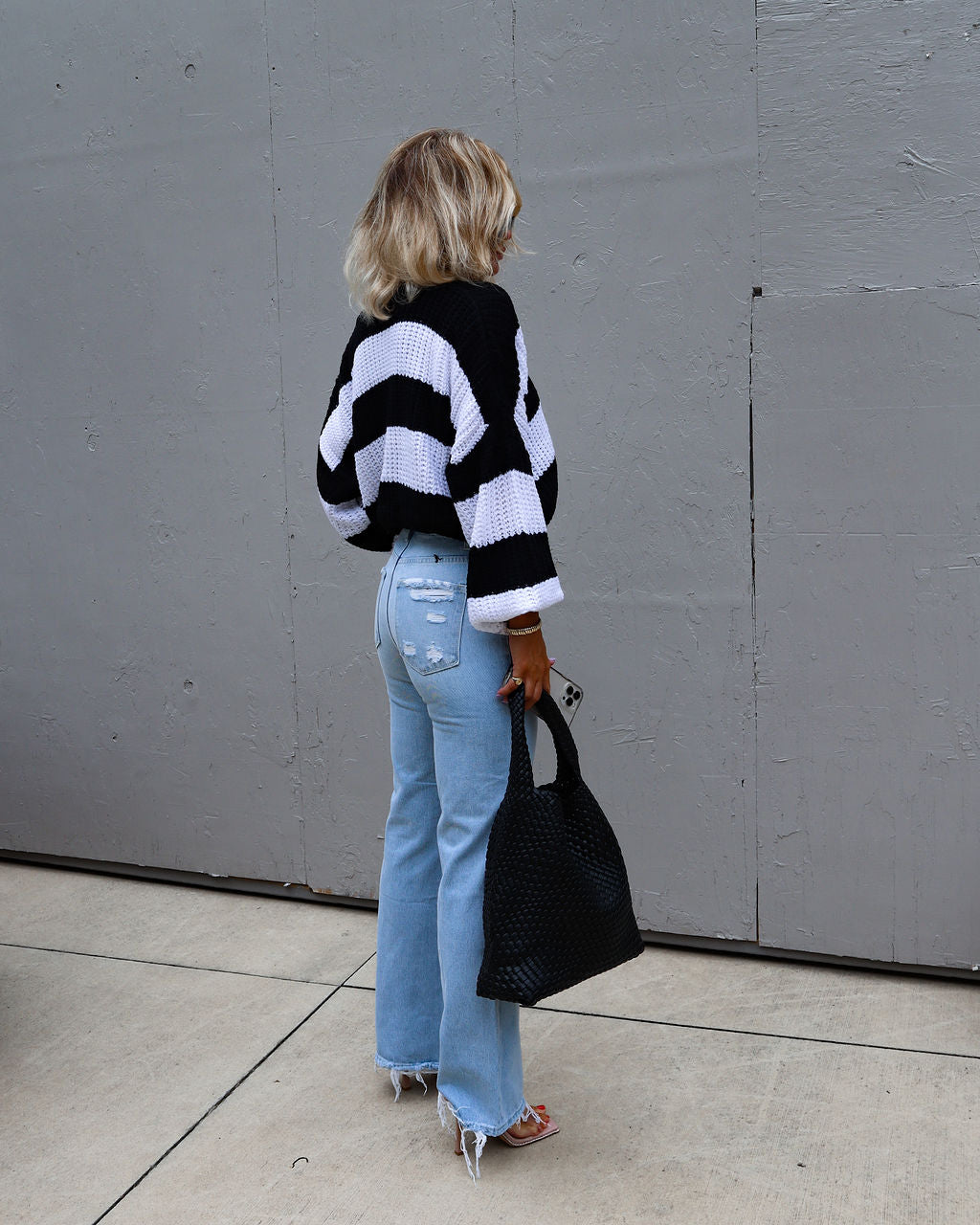 Eveleigh Relaxed Striped Cardigan-Vogue Logic