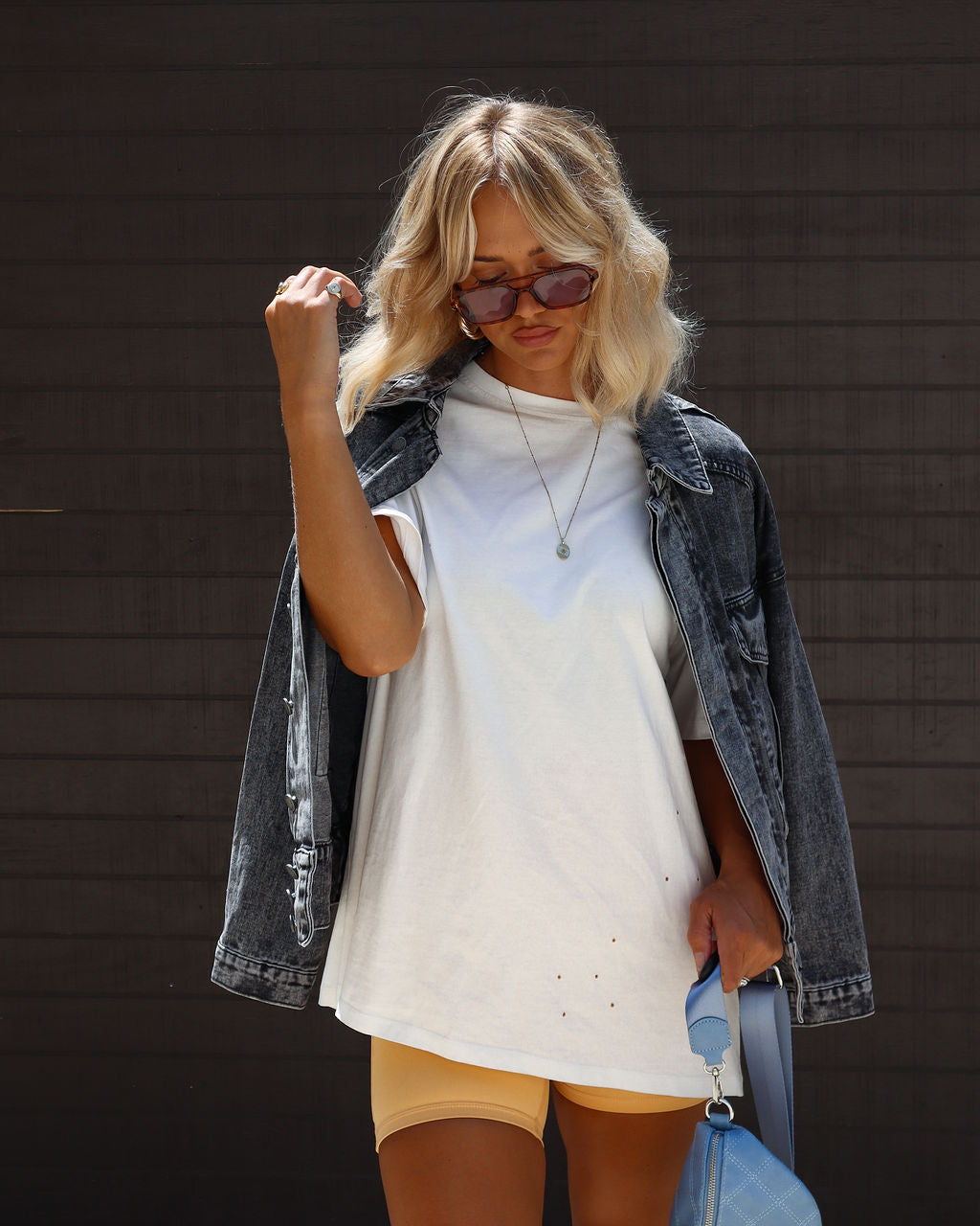 His Cotton Oversized Tee-Vogue Logic