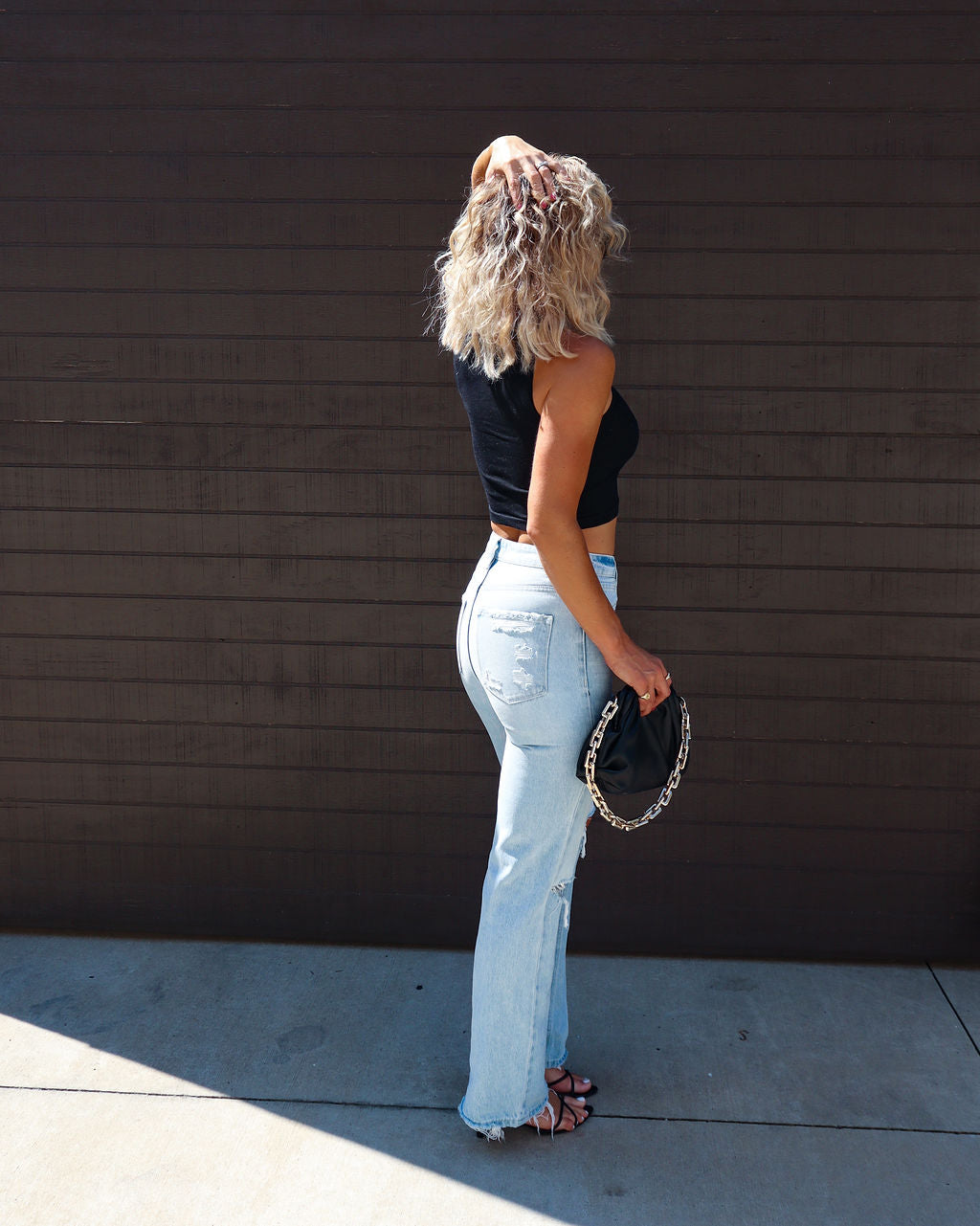 Jules High Rise Distressed 90'S Flare Denim-Vogue Logic