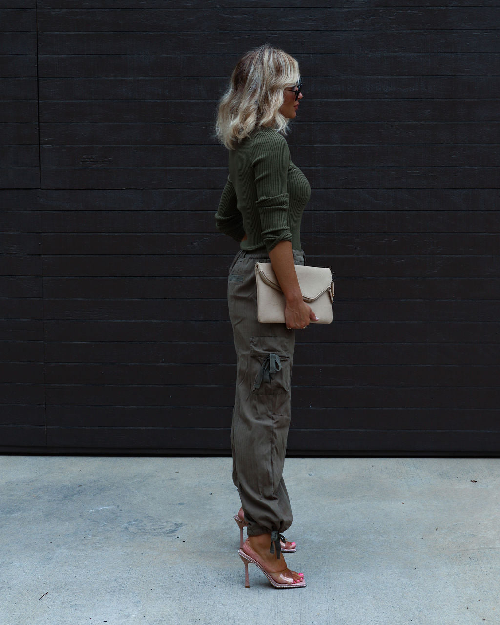 Montclair Cutout Ribbed Knit Sweater Top-Vogue Logic