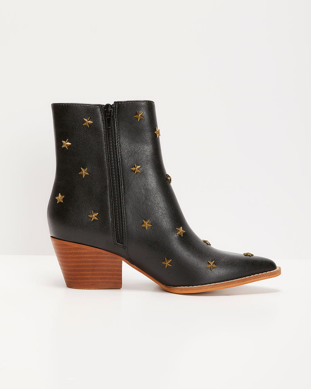 Audrie Star Studded Western Booties-Vogue Logic