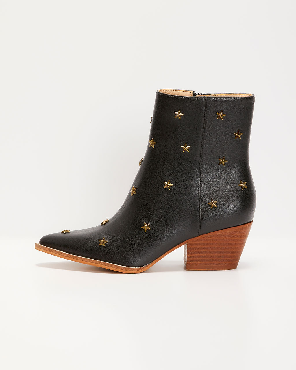 Audrie Star Studded Western Booties-Vogue Logic