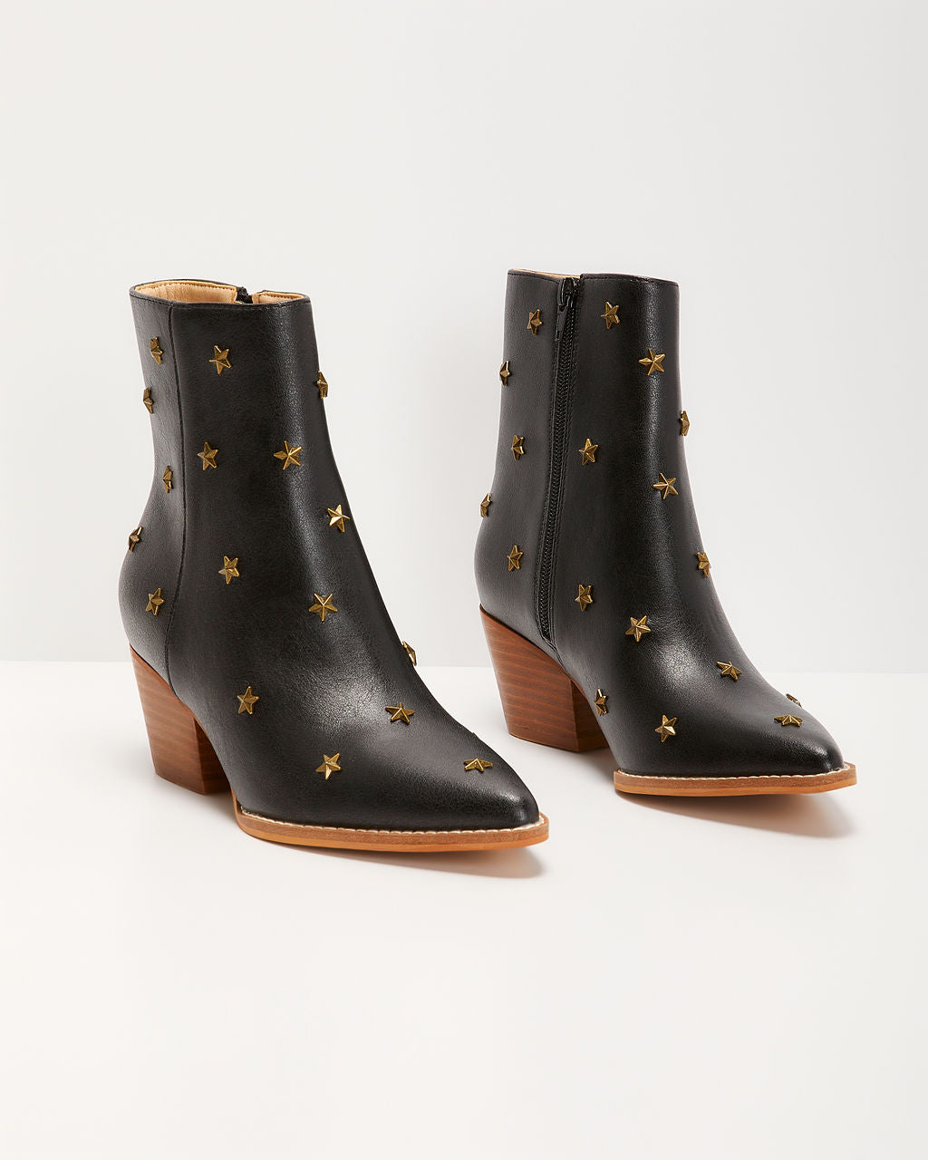Audrie Star Studded Western Booties-Vogue Logic