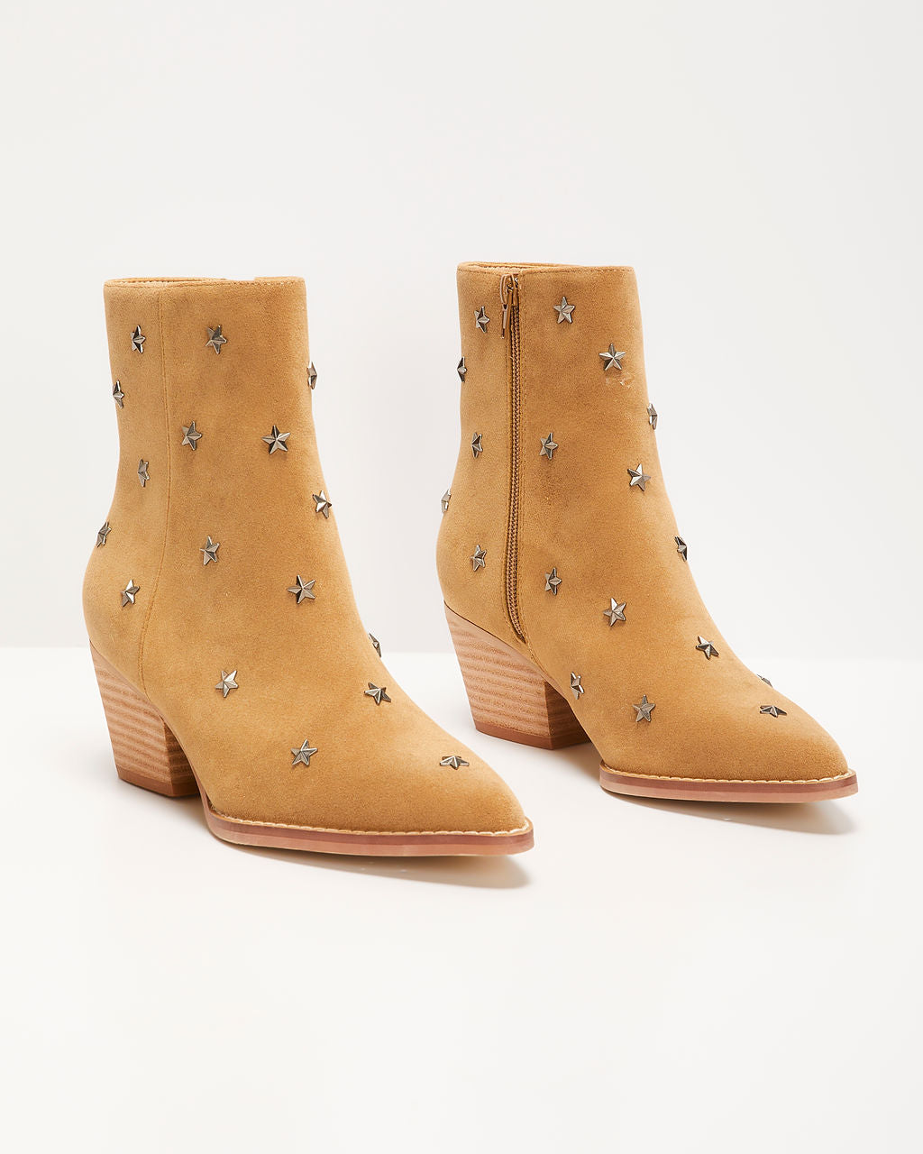 Audrie Star Studded Western Booties-Vogue Logic