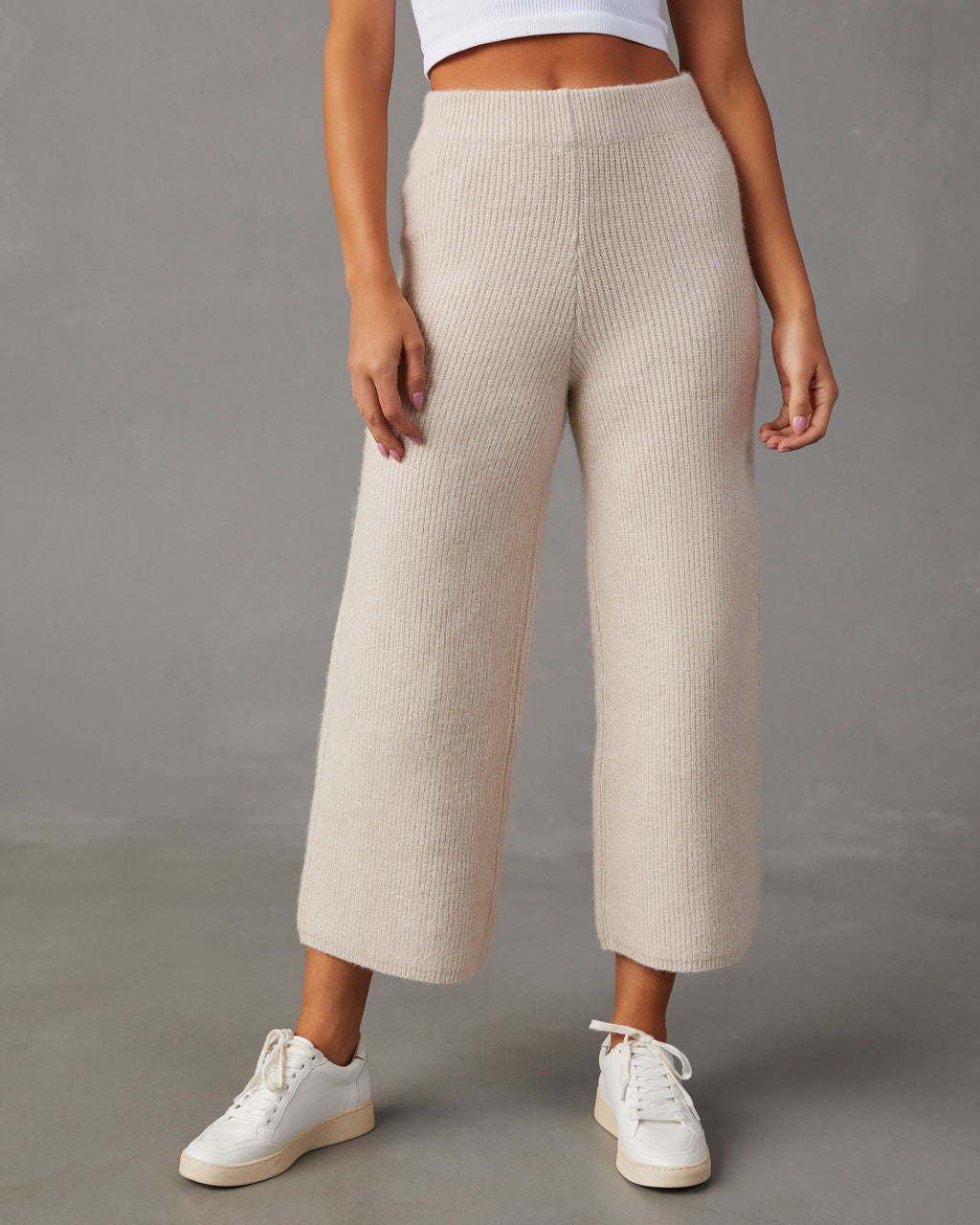 Always Cozy Ribbed Wide Leg Pants-Vogue Logic