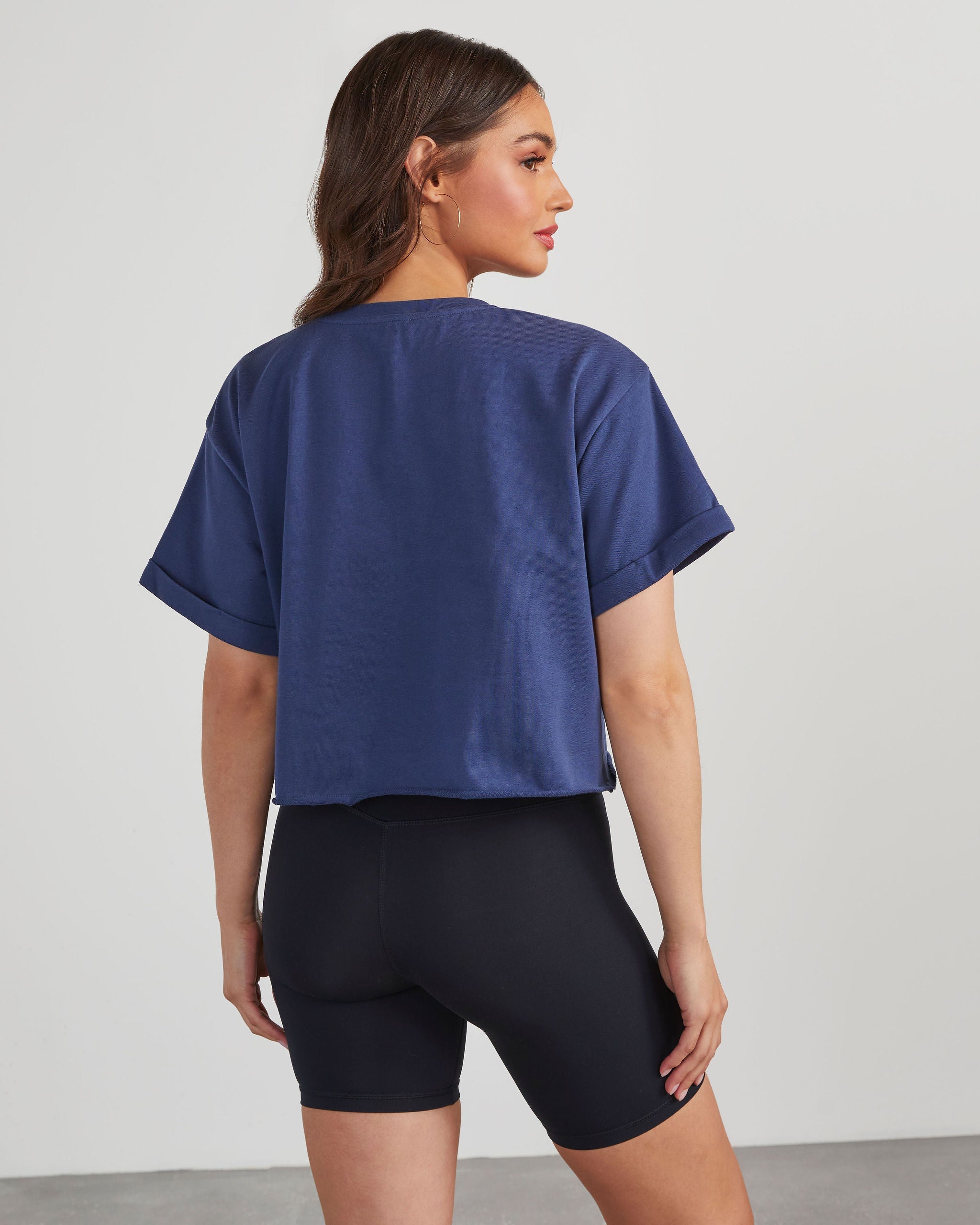 Game Day Cropped Graphic Tee-Vogue Logic