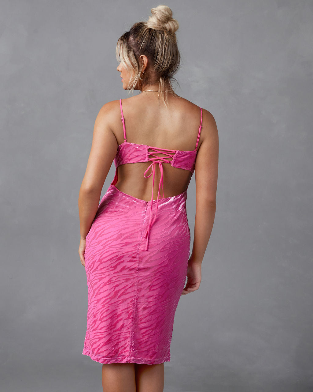 Martini Velvet Slit Midi Dress-Vogue Logic