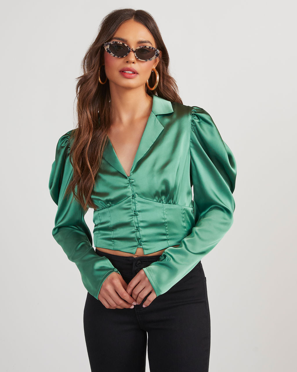 Stelio Satin Top-Vogue Logic