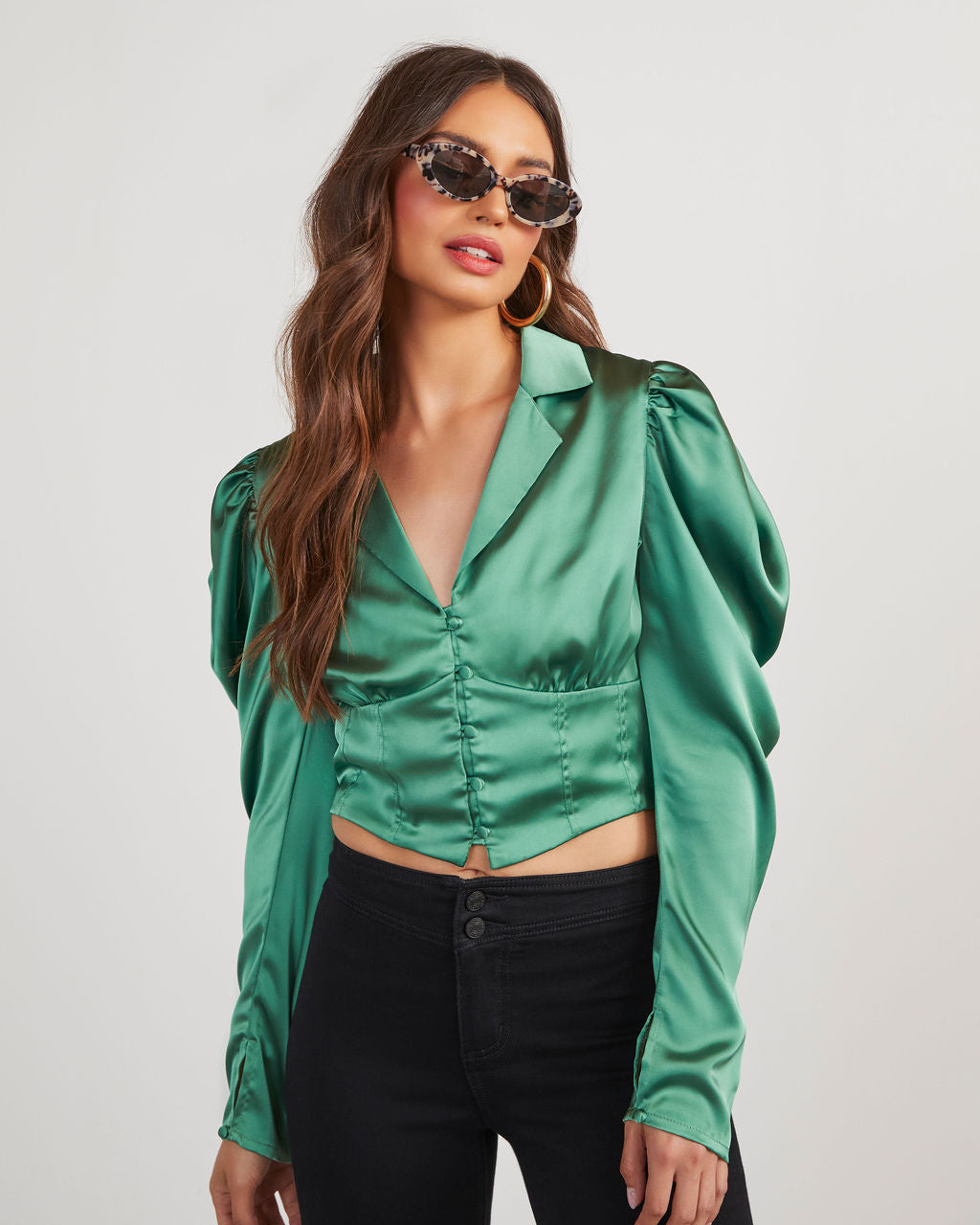 Stelio Satin Top-Vogue Logic