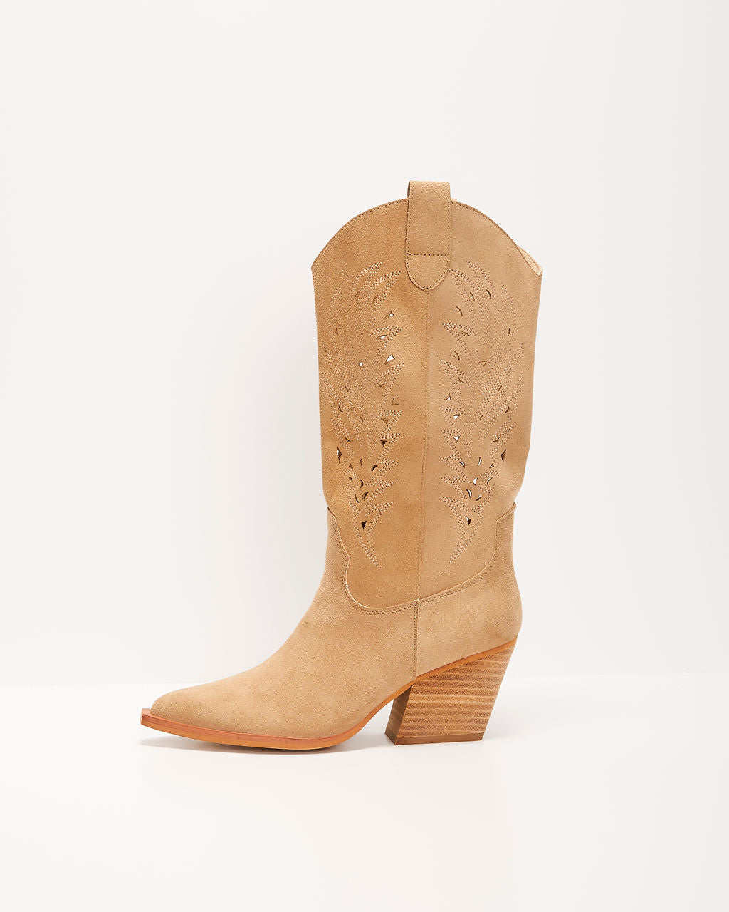 Arnell Laser Cut Western Boot-Vogue Logic