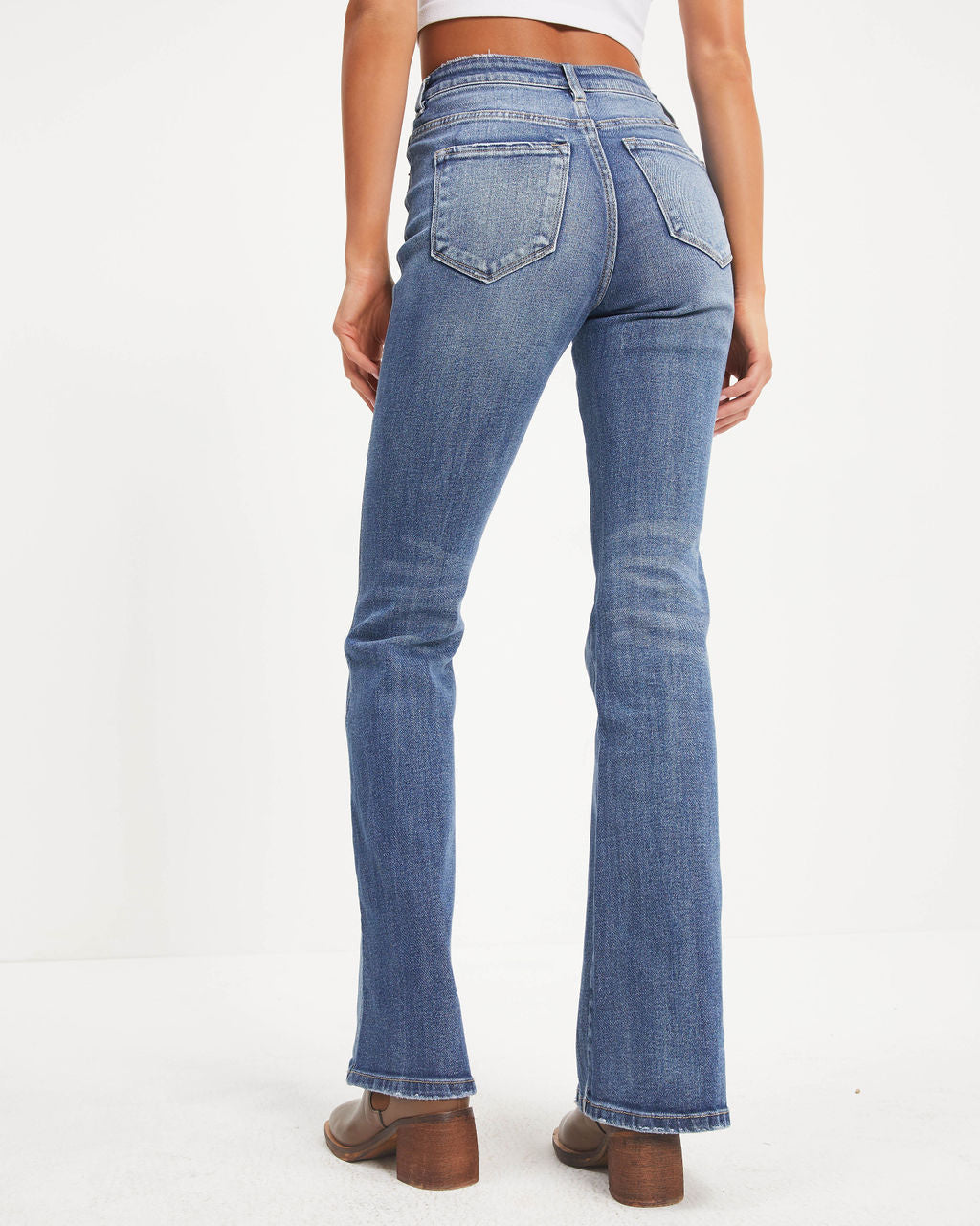 Retro High Rise Bell Bottom Denim-Vogue Logic