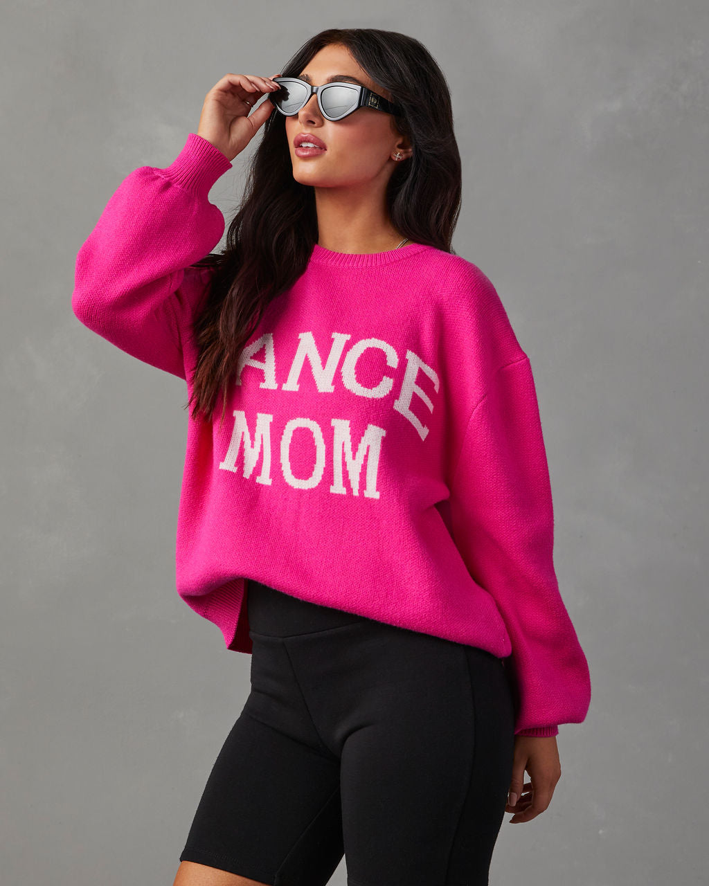 Dance Mom Knit Pullover Sweater-Vogue Logic