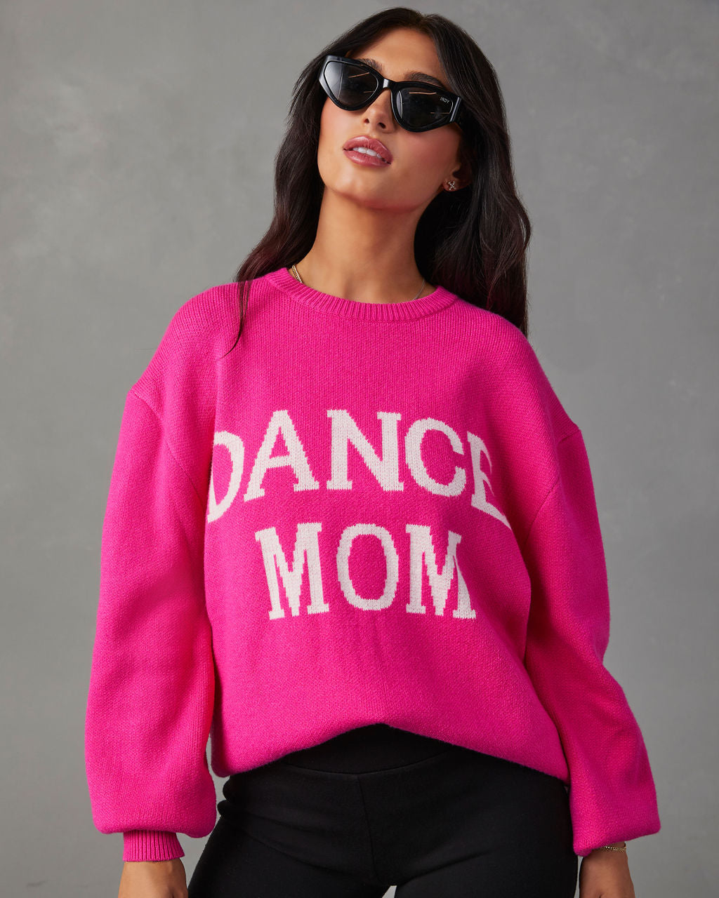 Dance Mom Knit Pullover Sweater-Vogue Logic