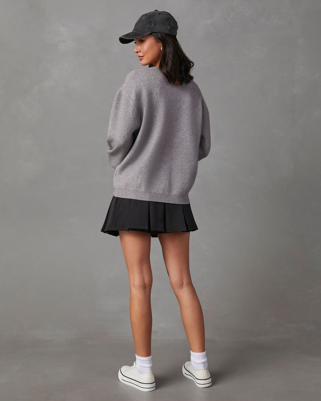 Baseball Mom Knit Pullover Sweater-Vogue Logic