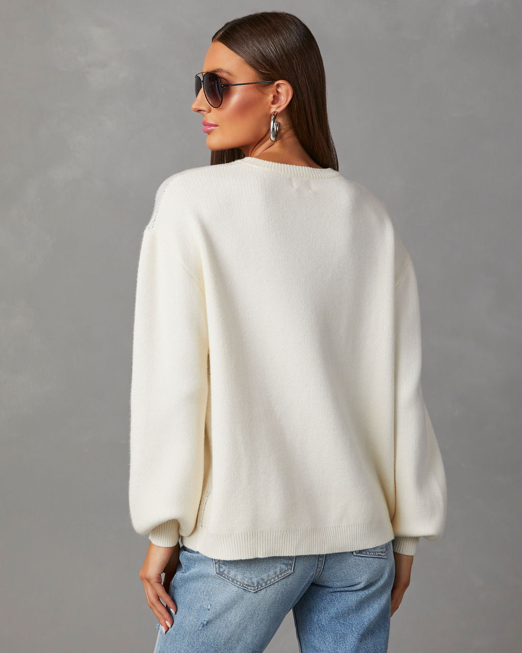 Cheer Mom Knit Pullover Sweater-Vogue Logic