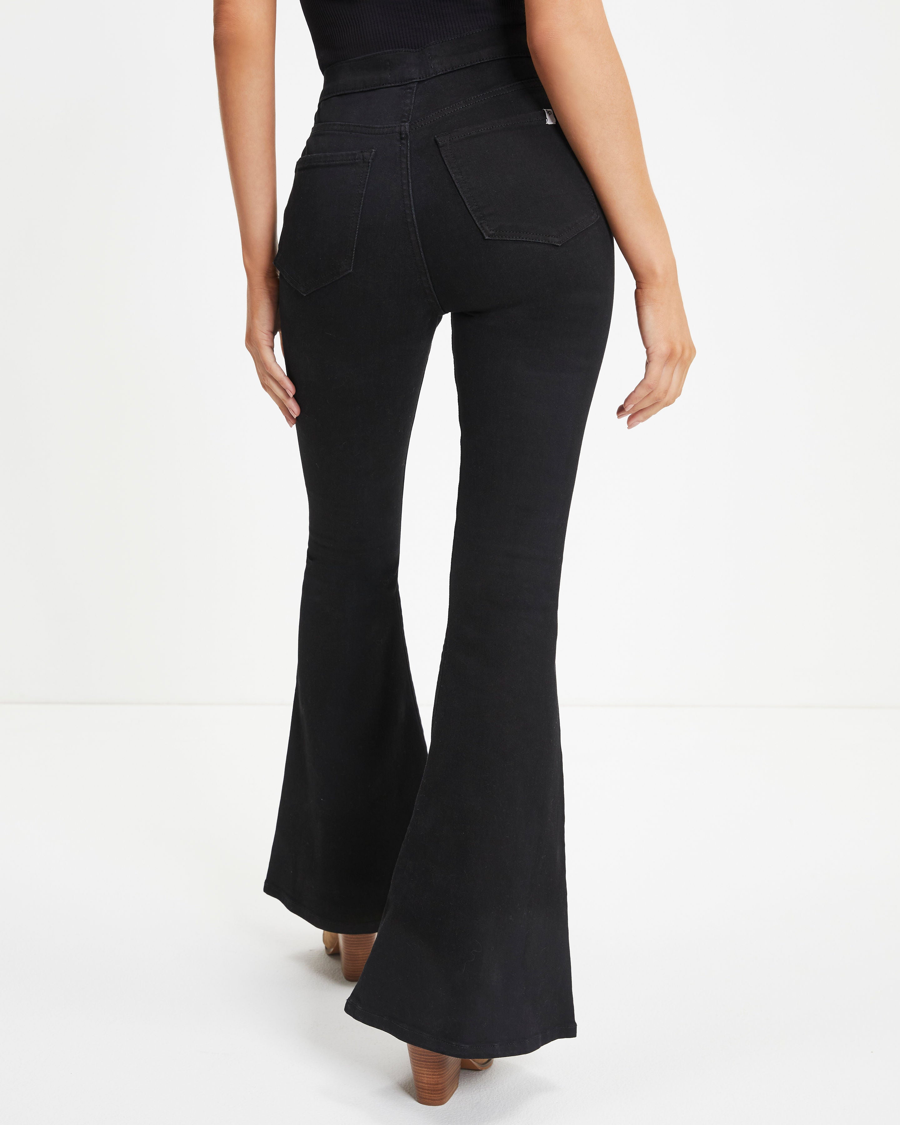 Sanderson High Rise Stretch Flare Jeans-Vogue Logic