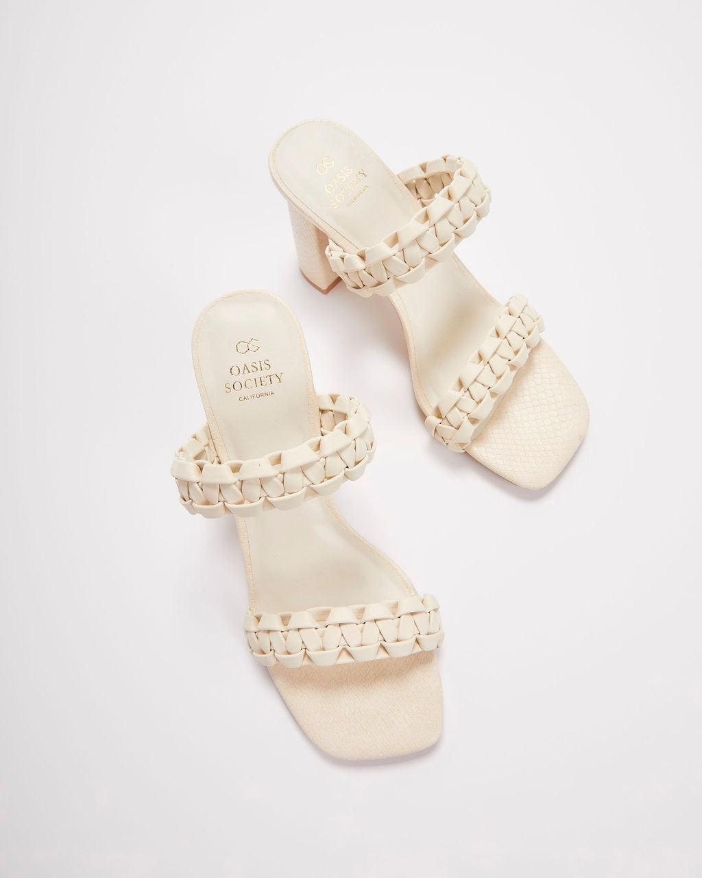 Heidi Woven Strappy Heels-Vogue Logic