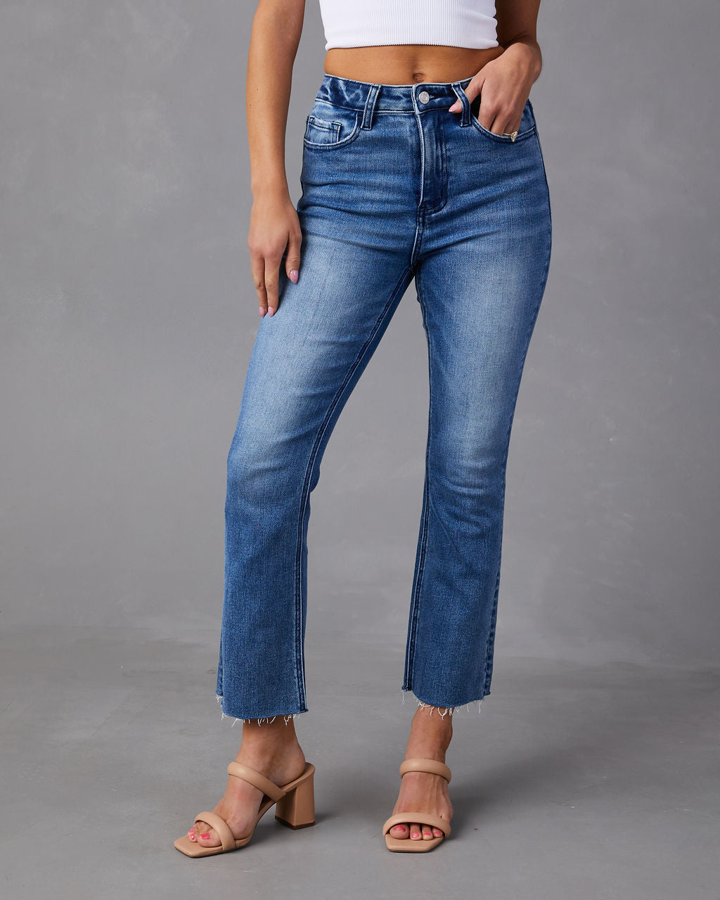 Morisette High Rise Flare Jeans-Vogue Logic