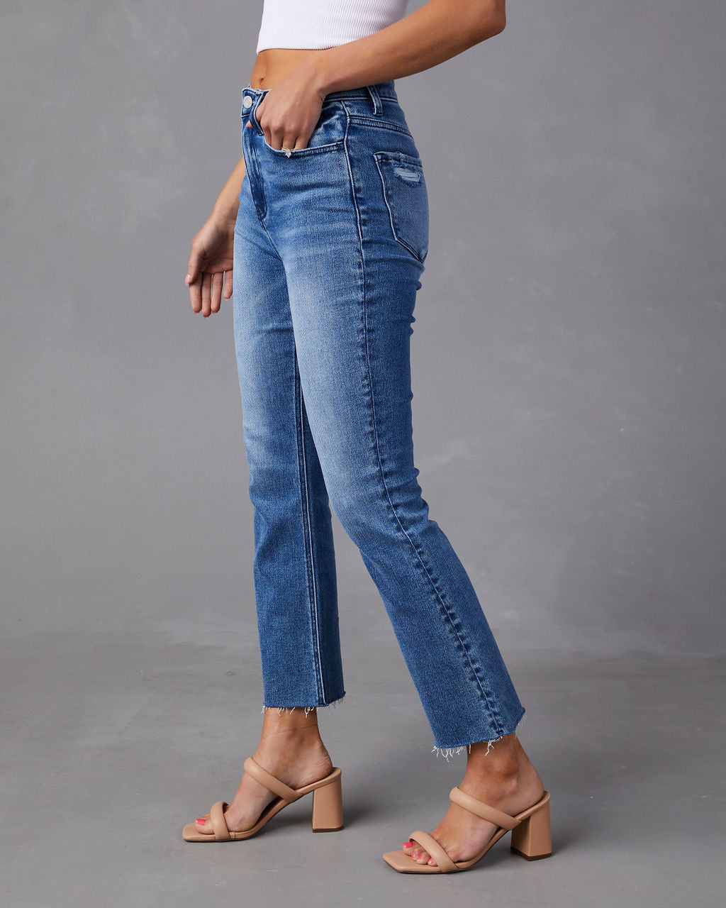Morisette High Rise Flare Jeans-Vogue Logic