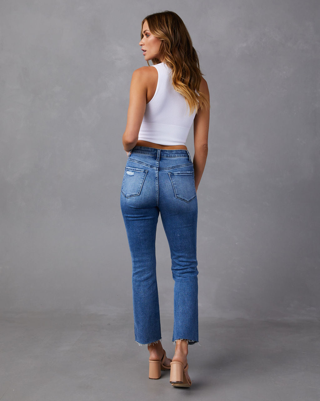 Morisette High Rise Flare Jeans-Vogue Logic