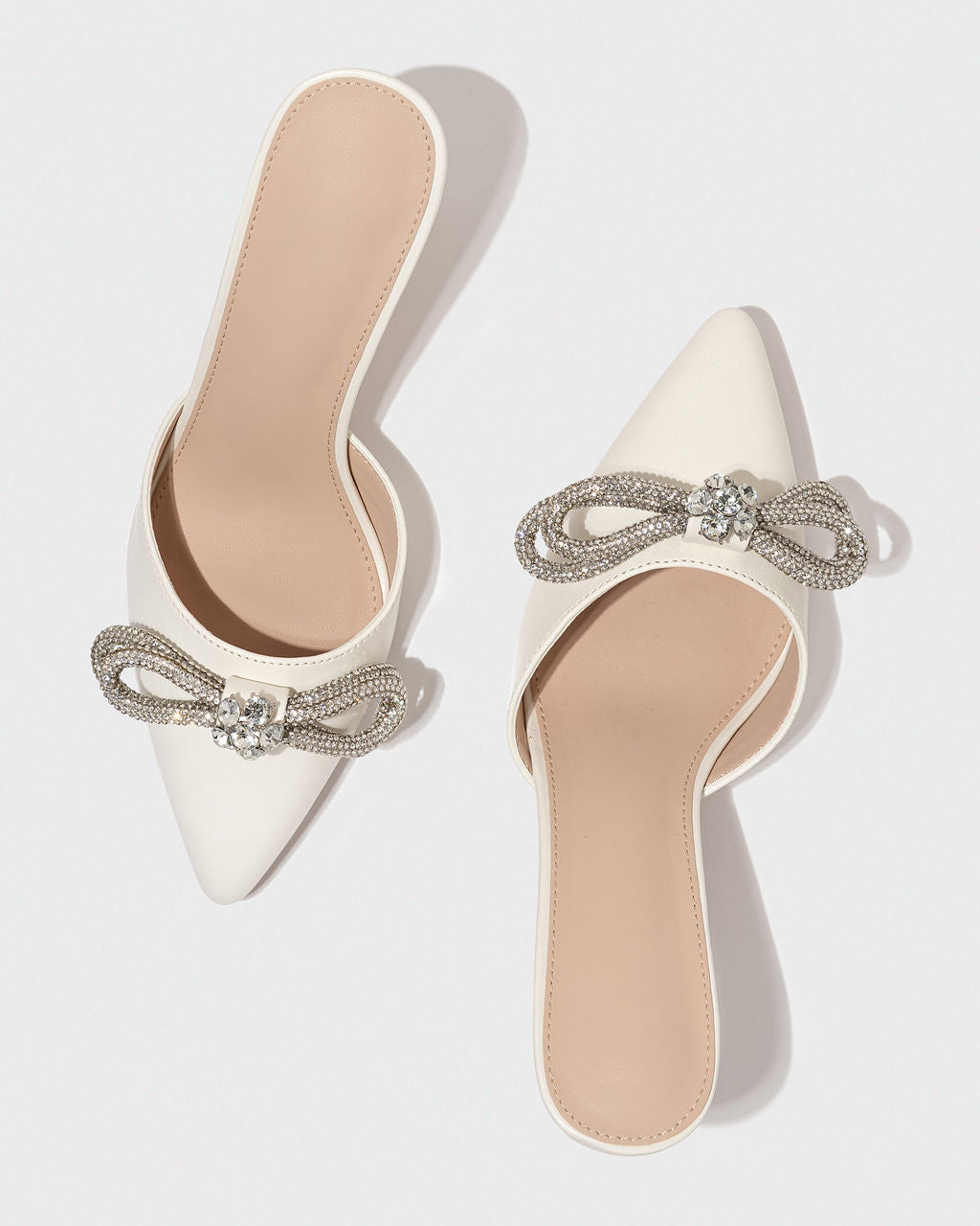 Webster Crystal Embellished Mule Heels-Vogue Logic