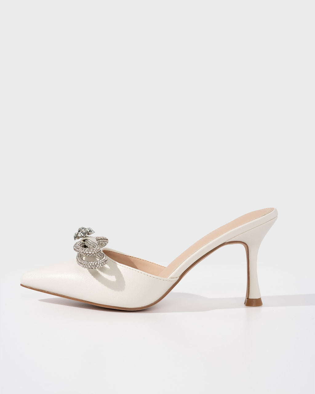 Webster Crystal Embellished Mule Heels-Vogue Logic