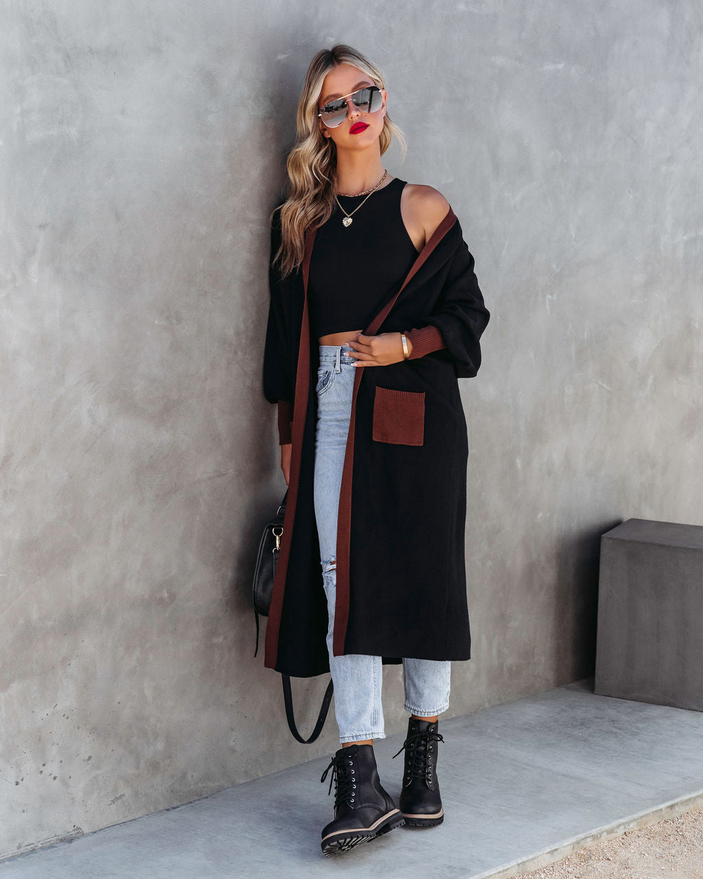 Enchantment Pocketed Duster Cardigan-Vogue Logic