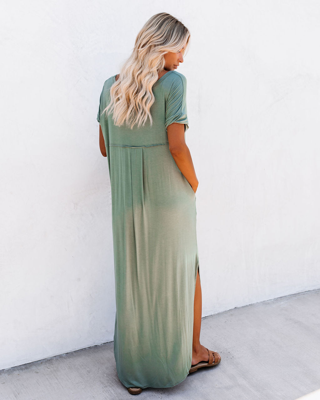Farmers Market Pocketed Modal Maxi Dress-Vogue Logic