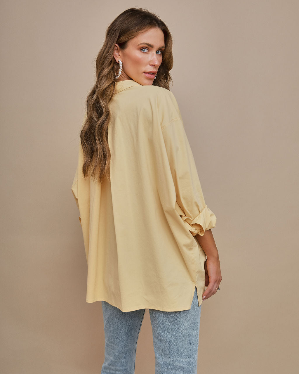 Federica Cotton Button Down Top-Vogue Logic