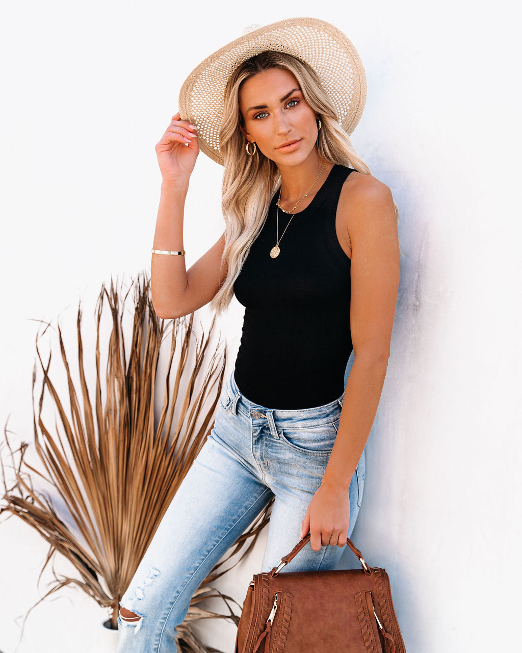 Go Ribbed Modal Tank-Vogue Logic