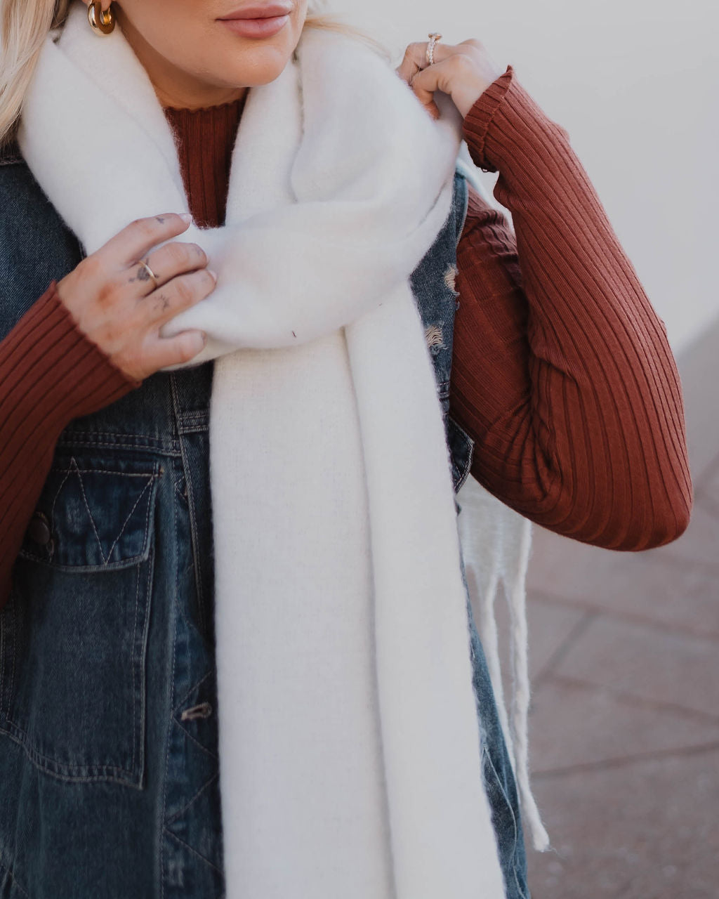 Cuddle Up Large Blanket Scarf-Vogue Logic