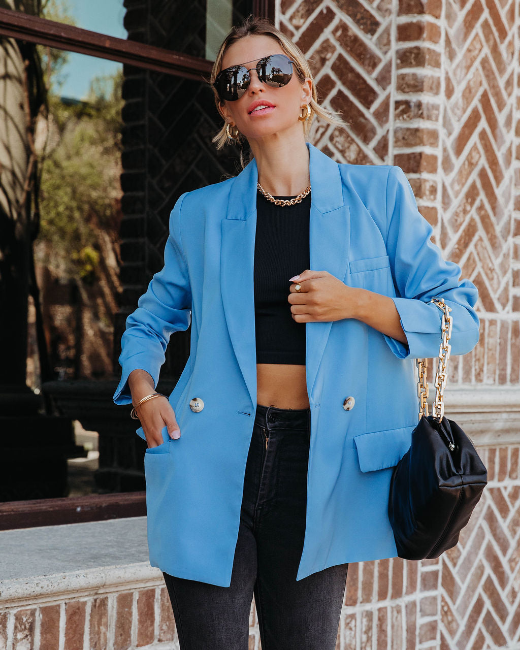 Whinn Pocketed Blazer-Vogue Logic