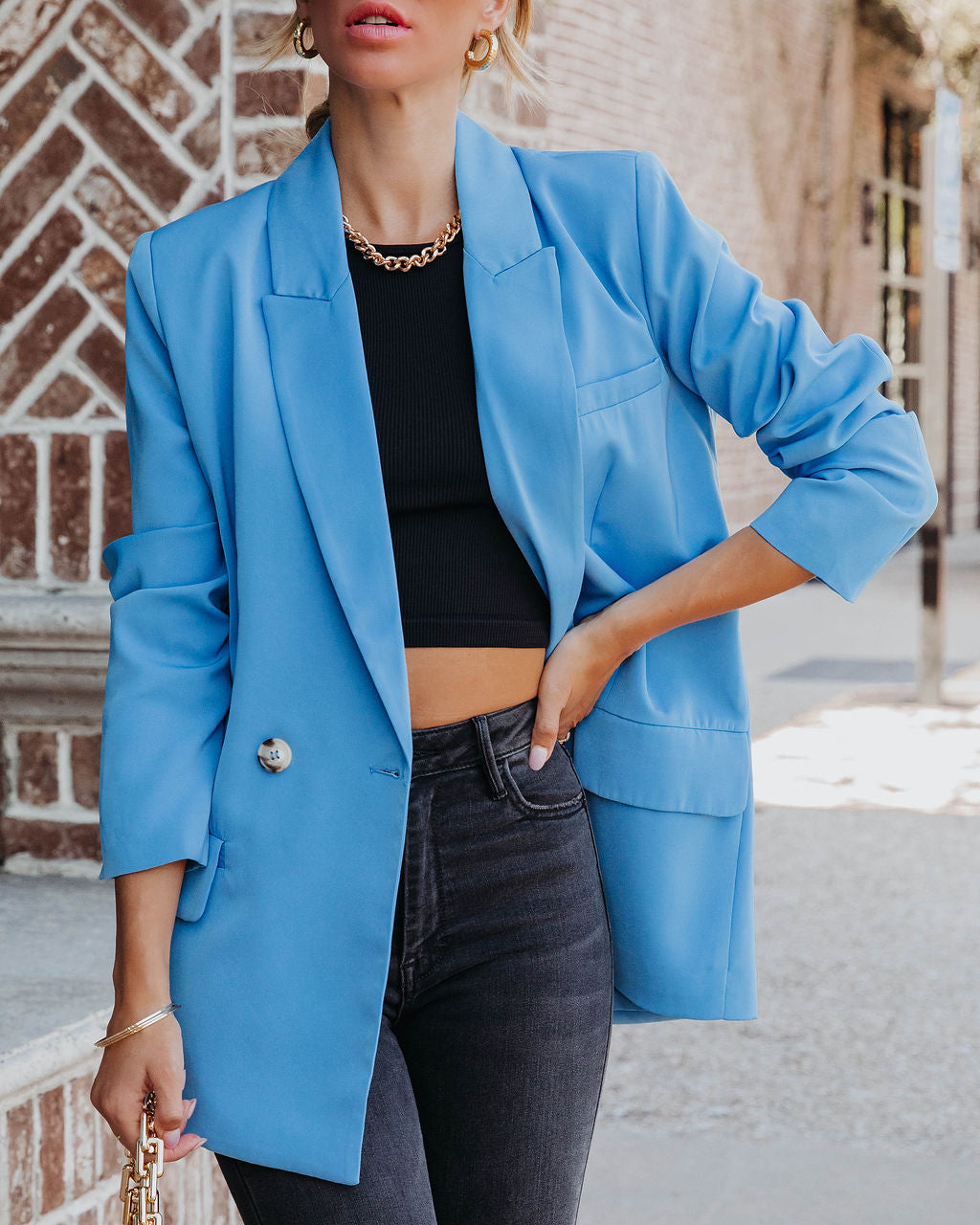 Whinn Pocketed Blazer-Vogue Logic