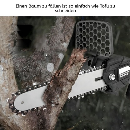 Kleine tragbare Akku-Handkettensäge für den Außenbereich, schnurlos und scharf
