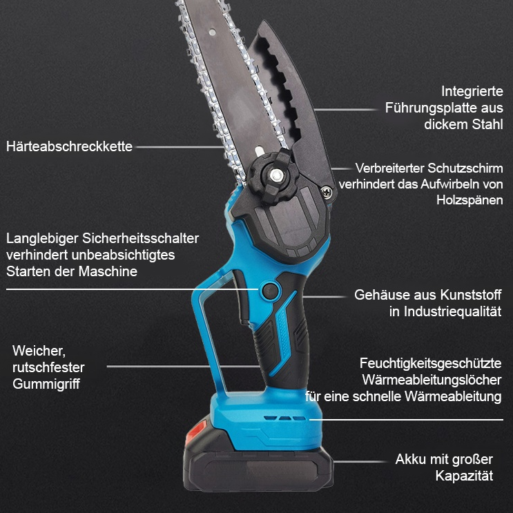  Tragbare Akku-Handkettensäge