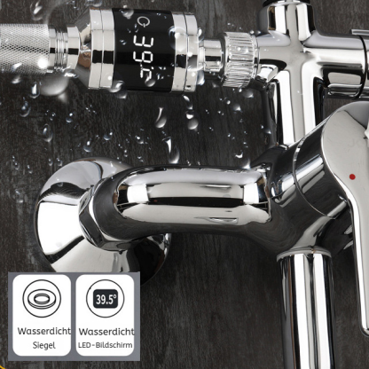 Duschkopf mit Temperaturanzeige