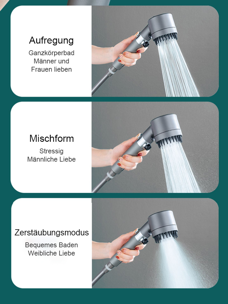 Ergonomischer Duschkopf für Wellness zu Hause