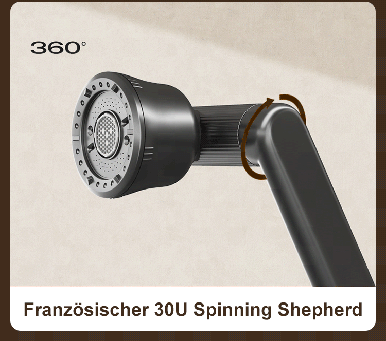 Küchenarmatur mit multifunktionalem Roboterarm