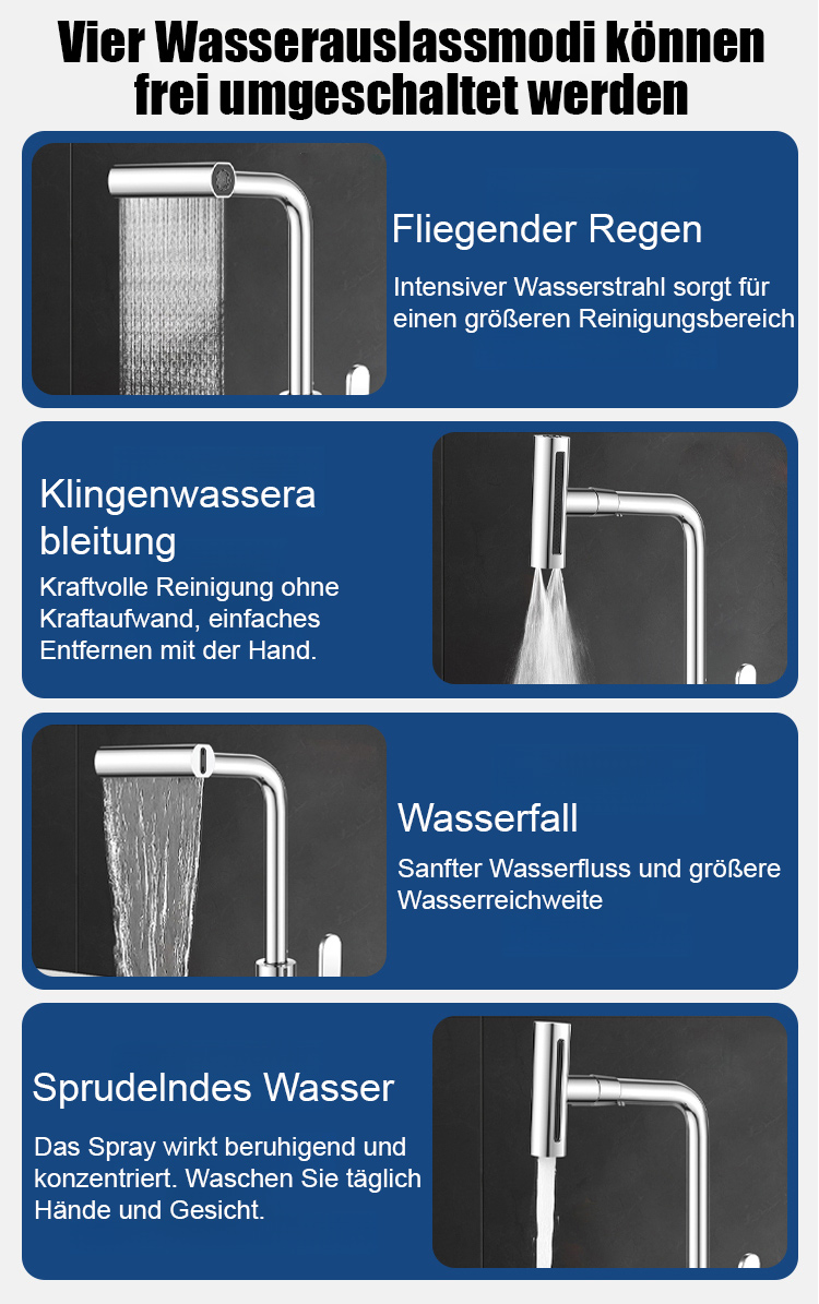 Moderne Küchenarmatur mit ausziehbarem Hahn
