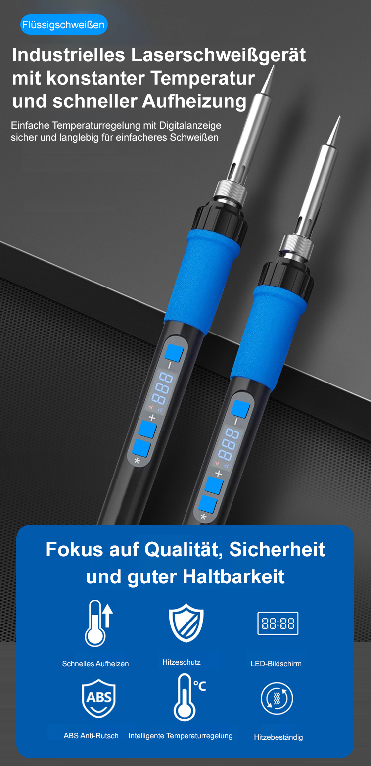 Industrielles Schweißstift-Reparaturwerkzeugset Komplettansicht