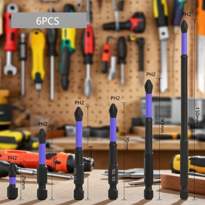 Rutschfeste Bohrschrauber-Bits und Schraubendreher