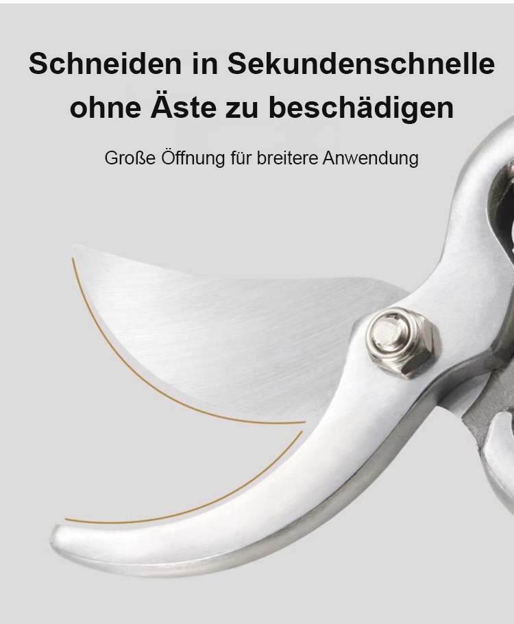 Robuste Einhand-Astschere aus Vollstahl