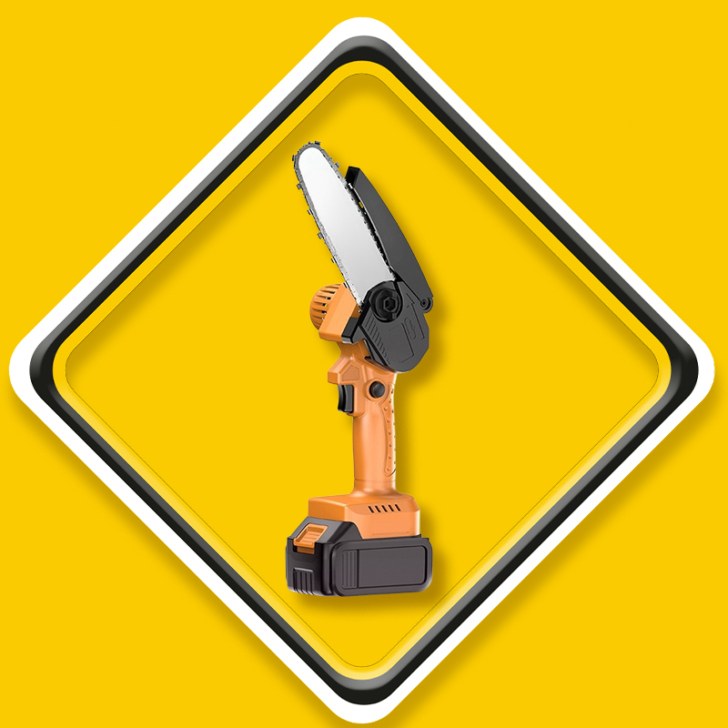 Akku-Handkettensäge, bürstenlos, tragbar, Mini-Kettensäge zum Beschneiden