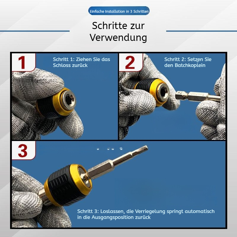 Werkzeugzubehör: Schnellwechsel Verlängerungsstange für Profis und Heimwerker