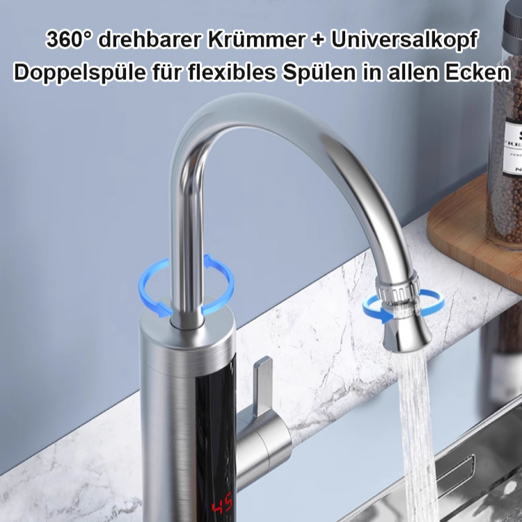 Sofort-Heißwasserhahn, für warmes und kaltes Wasser, doppelte Nutzung