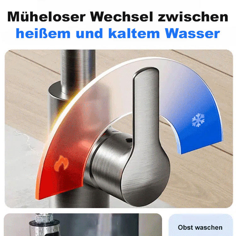 Sofort-Heißwasserhahn, für warmes und kaltes Wasser, doppelte Nutzung
