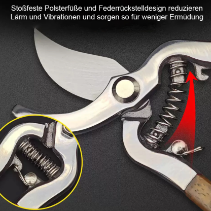 【50% Kraftersparnis】Vollstahl-Einhand-Astschere
